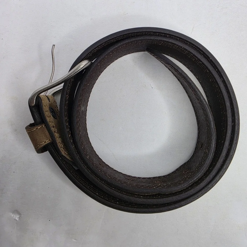 Carhartt Belt Tan Top Grain Leather Size 36 Measures 42